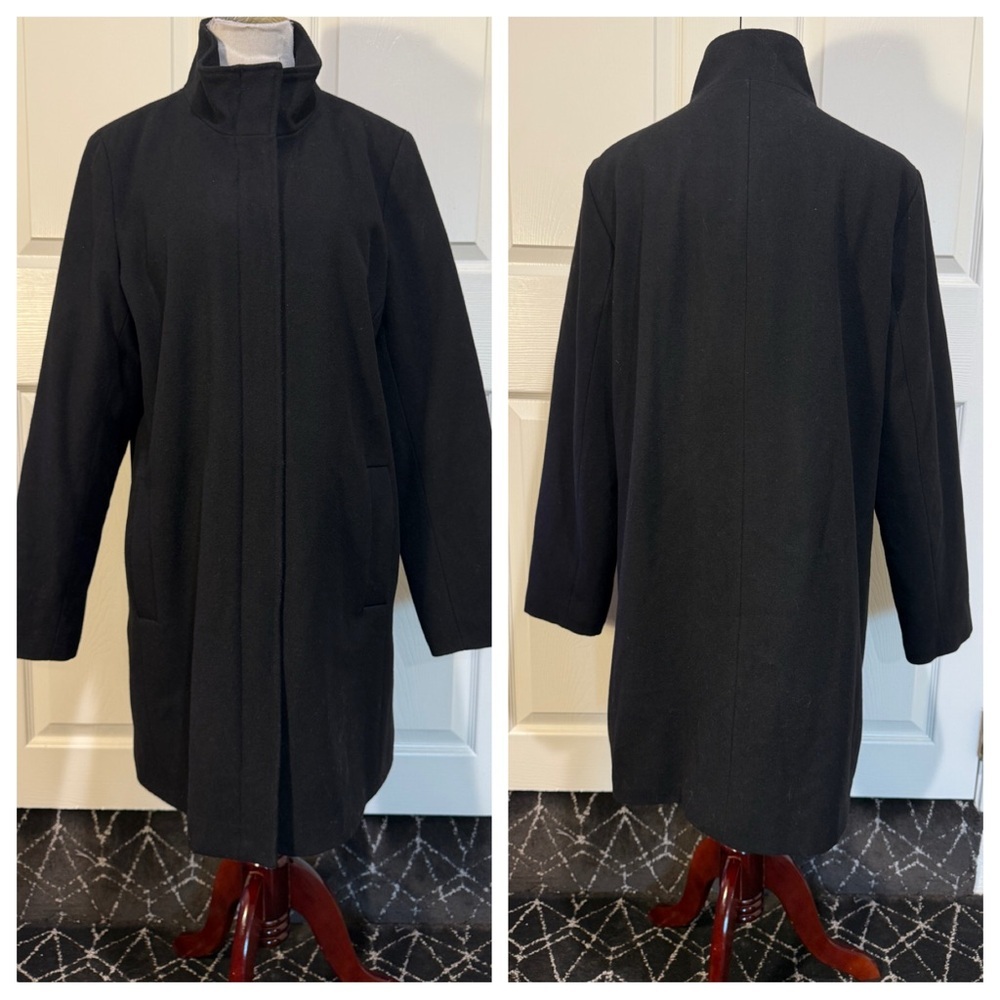 Lands End wool blend coat